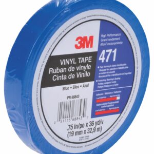 3M™ PVC-Klebeband 471+, Blau 12 mm x 32 m, 0.14 mm, Einzelverpackt