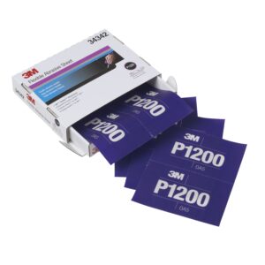 3M™ Hookit™ Flexible Schleifstreifen 270J, Purple, 140 mm x 171 mm, P1200, 34342, 15 Stk.