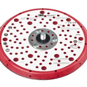 3M™ Hookit™ Stützteller für Schleifscheiben, Rot, 150 mm, 5/16-24 in, Multihole, 28729