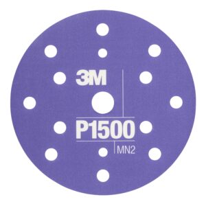 3M™ Hookit™ Flexible Schleifscheibe 270J, 150 mm, 17-fach gelocht, P1500, 34805, 25 Stk.