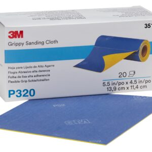 3M™ Flexible Grip Schleifstreifen, 139 mm x 114 mm, perforiert auf Rolle à 20 Streifen, P320, 35109
