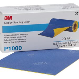 3M™ Flexible Grip Schleifstreifen, 139 mm x 114 mm, perforiert auf Rolle à 20 Streifen, P1000, 35113