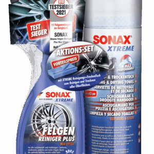 SONAX XTREME FelgenReiniger + XTREME Reinigungs+TrockenTuch 2 Teile