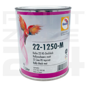 Glasurit 22-1250 Matt black - 1 ltr