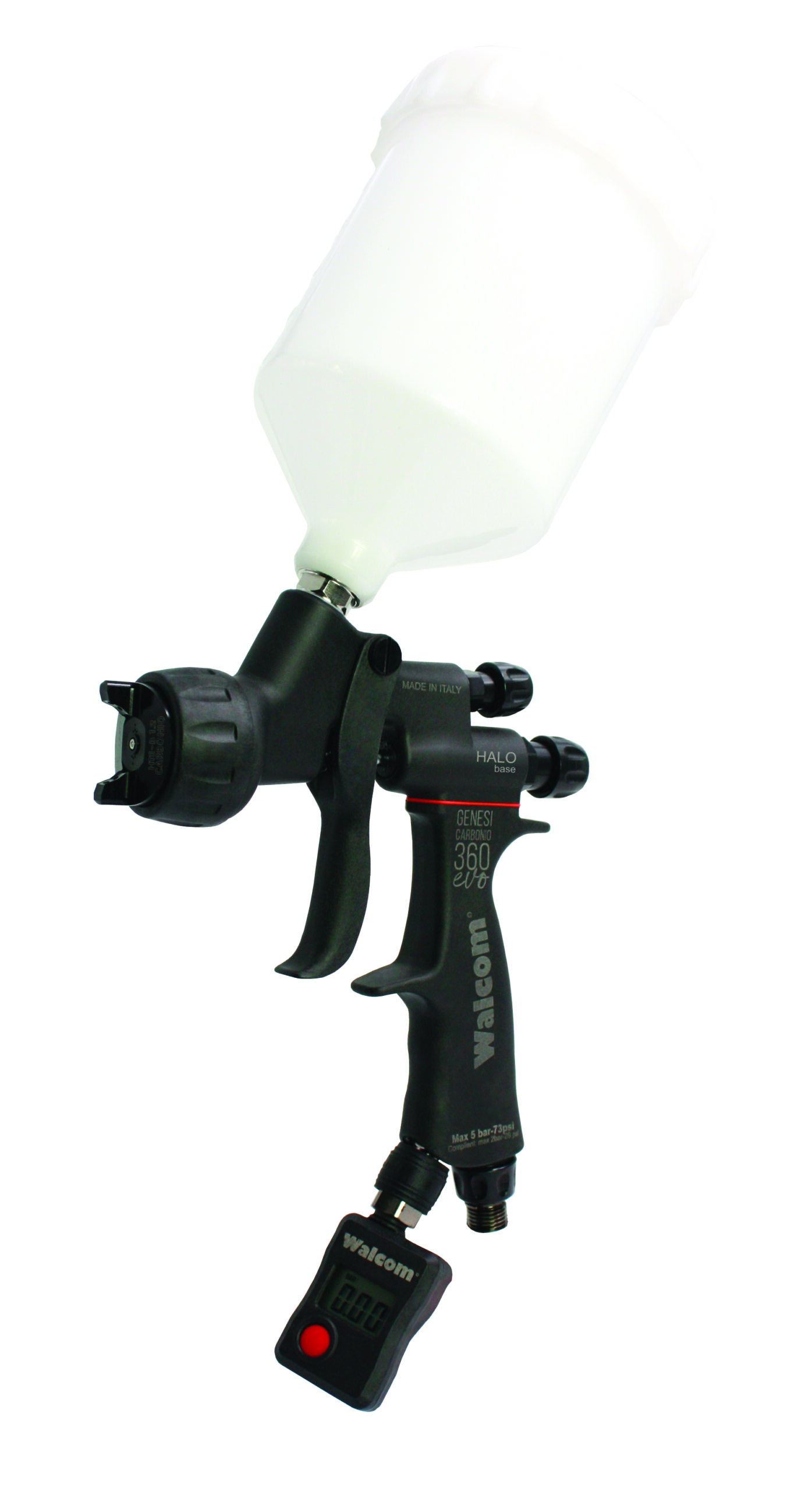 GENESI CARBONIO 360 EVO HALO BASE Lackierpistole + Fließbecher – Bild 2